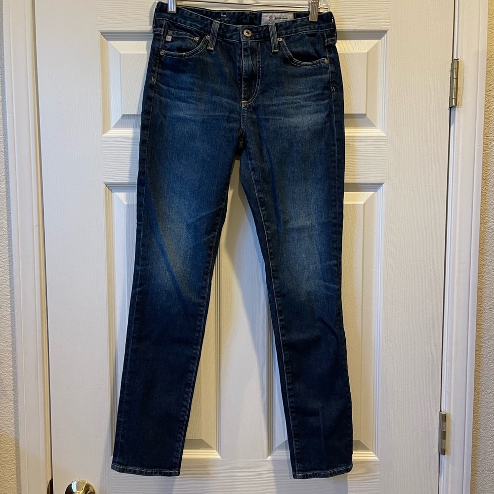 AG Adriano Goldschmied Faye Mid-Rise Cigarette Jean, Size 29